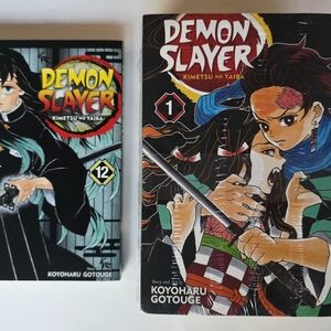 Demon Slayer book bundle. Volume 1-5 and Volume 12..